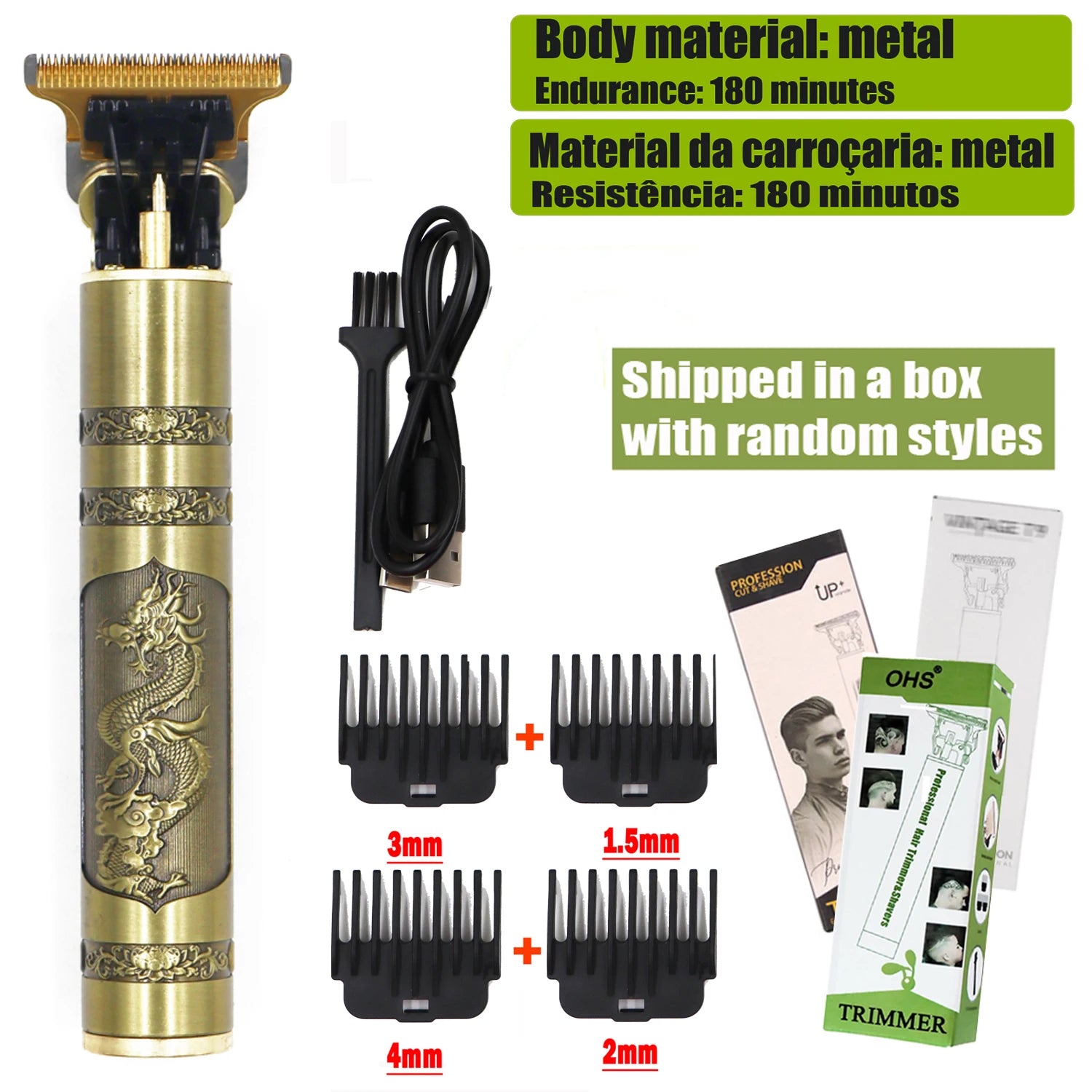 Vintage T9 Hair Clipper Beard Shaving Body Hair Trimmer Clippers Electric Men Haircut Machine 0mm Barber Shaver