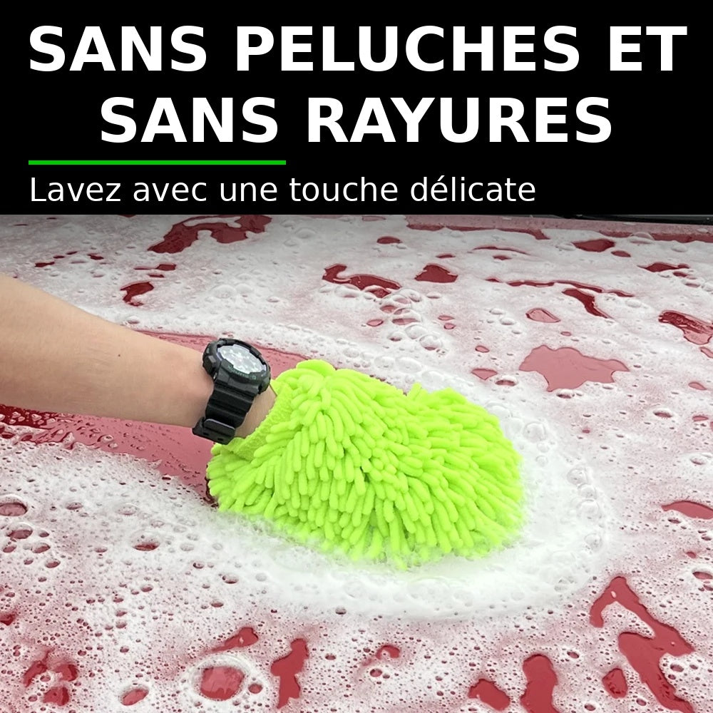 Luvas para Lavagem de Carros, Luvas de Chenille, Panos de Pelúcia Espessados de Dupla Face, Suprimentos Automotivos, Ferramentas de Limpeza, Acessórios Automotivos, Detalhamento Automotivo