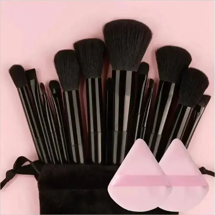 Conjunto de Pincéis de Maquiagem Macios e Fofos Profissionais para Base, Pó e Sombra, Estilo Kabuki, para Esfumar Maquiagem - Ferramenta de Beleza para Maquiagem