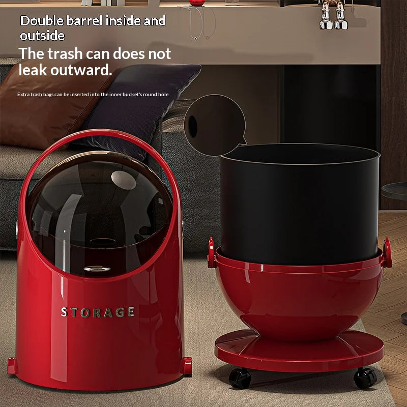 Lixeira de aço inoxidável de grande capacidade com sensor sem toque e tampa de fechamento suave. Ideal para cozinha, banheiro e sala de estar.
