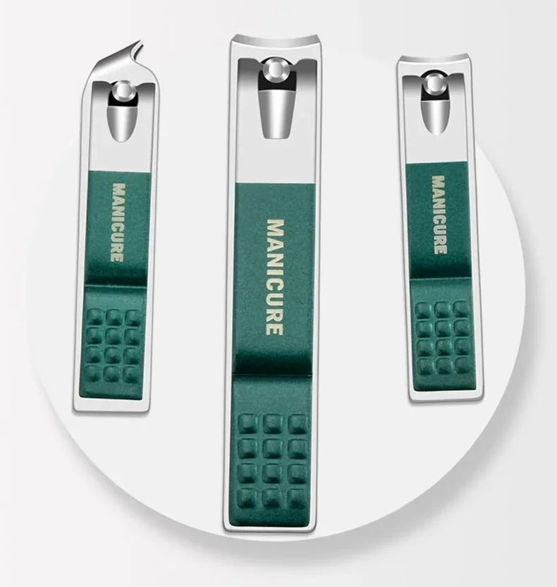 Conjunto de manicure de 6 a 9 peças com estojo de couro, kit profissional para cuidados com os pés e rosto, conjunto de cortadores de unha em aço inoxidável, ideal para presente.
