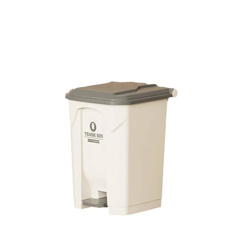 Lixeira Pia de grande capacidade com pedal, 20L, 30L e 50L, para uso comercial, doméstico, cozinha, jardim e áreas externas. Possui tampa, acionamento sem contato e grande capacidade.