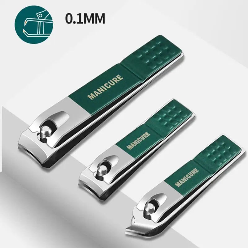 Conjunto de manicure de 6 a 9 peças com estojo de couro, kit profissional para cuidados com os pés e rosto, conjunto de cortadores de unha em aço inoxidável, ideal para presente.